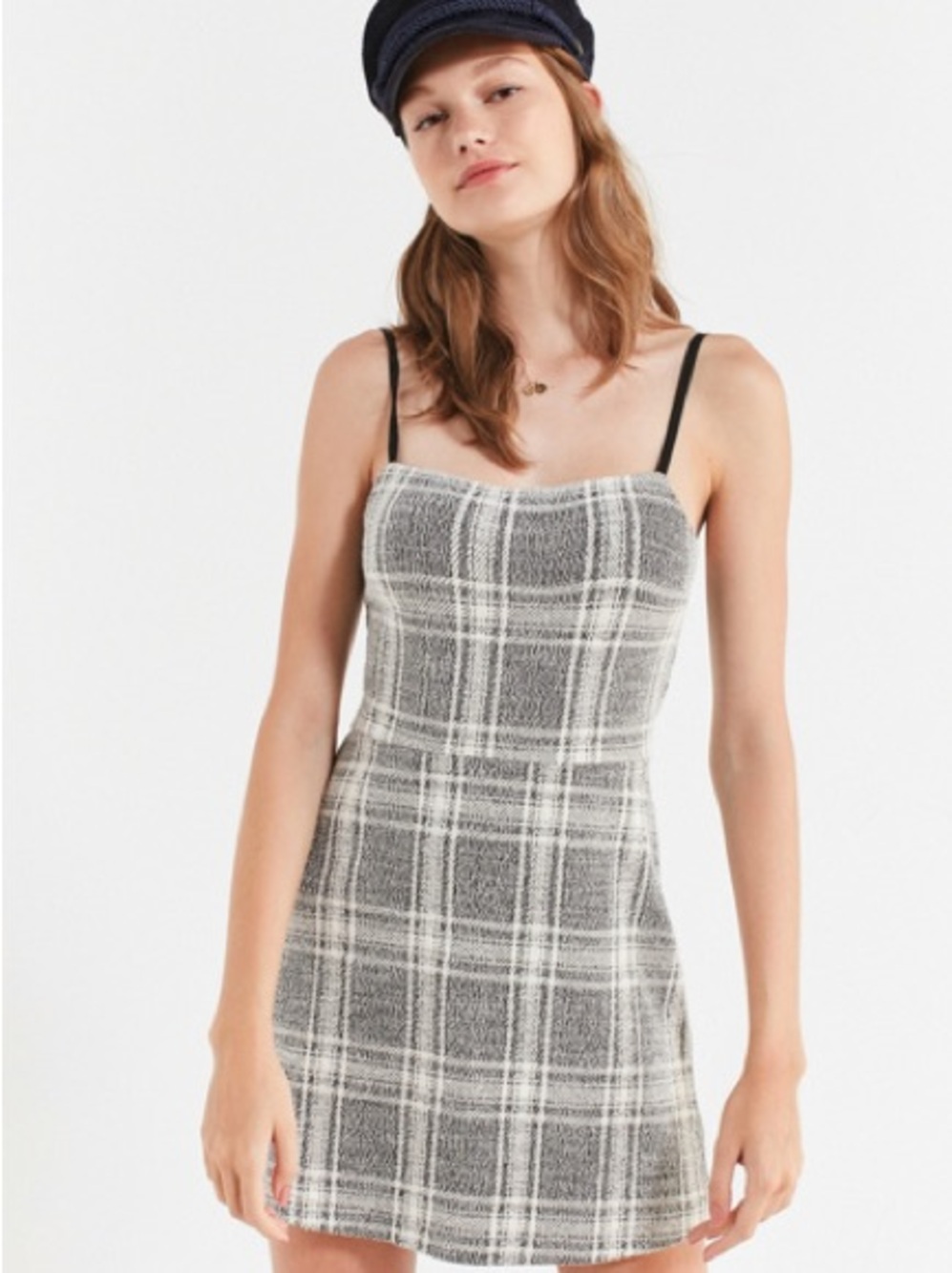 Urban Outfitters Black and White Plaid Mini Dress
